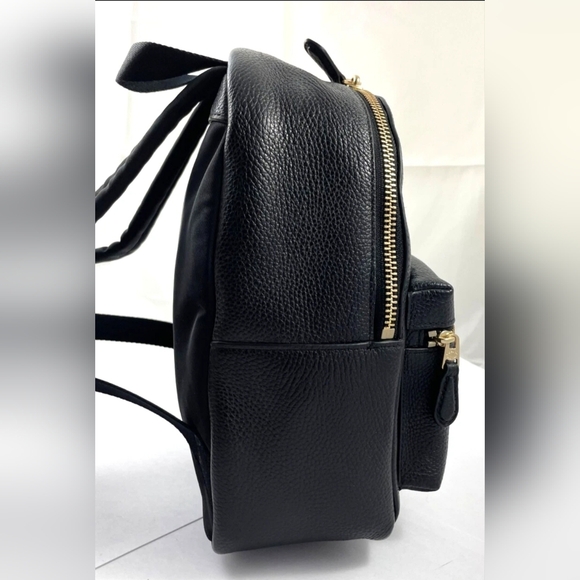 Coach Designer Mini Charlie Black Leather Backpack Shoulder Bag main image 13